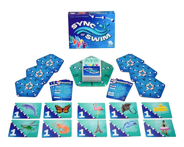 Bezier Games Sync or Swim Board Game - Board Game - 6 Players - Ages 14+