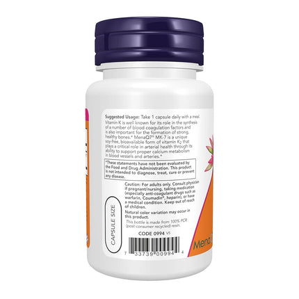 Now Foods Supplements, Vitamin K2 (mk-7) 300 Mcg, Extra Strength, Supports Bone Health, Veg Capsule, 60 Count