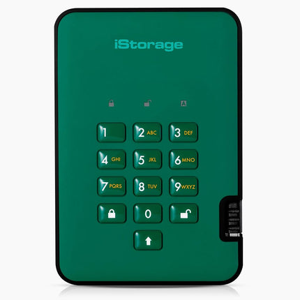 iStorage diskAshur2 HDD 3TB Green - Secure portabl