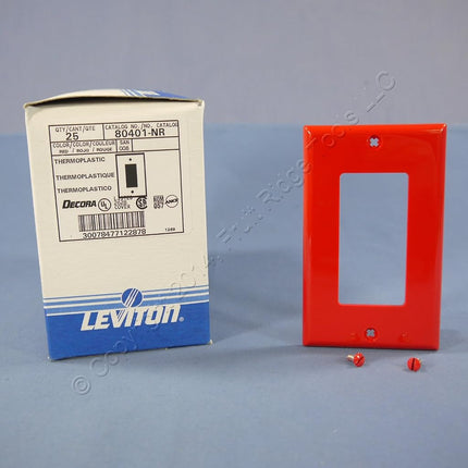 Leviton 80401-NGY 1-Gang Decora/GFCI Device Decora Wallplate, Standard Size, Thermoplastic Nylon, Device Mount, Gray