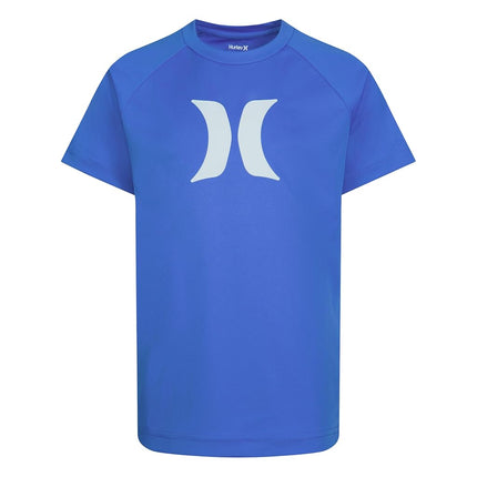 T-shirt Hurley Dri-Fit One and Only à motif graphique pour garçon (Petits enfants), Bleu Santiago/Icon, Taille S
