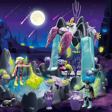Playmobil 71032 Adventures of Ayuma Moon FAiry Lake with Mystical Waterfall, FAiry-Tale Toy, Fun Imaginative Role-Play, Playset Suitable for Children Ages 7+