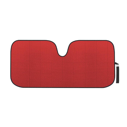 Motor Trend Front Windshield Sunshade - Jumbo Accordion Folding Auto Sunshade for Car Truck SUV 66 x 27 Inch (Red)