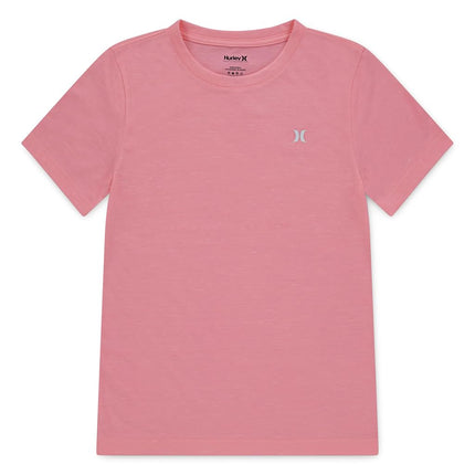 Hurley Camiseta básica suave Cloud Slub para niños, Pink Flamingo, 5