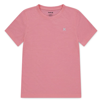 Hurley Boys' Soft Basic Cloud Slub T-Shirt, Pink F
