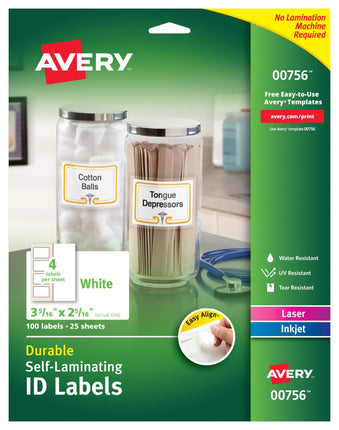 Avery Dennison AVE-00756 Easy Align Self-Laminatin