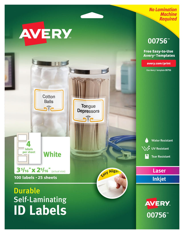 Avery Dennison AVE-00756 Easy Align Self-Laminatin