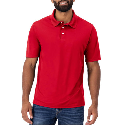 Hanes Sport Men's Cool DRI Men's Performance Polo,Deep Red,Large