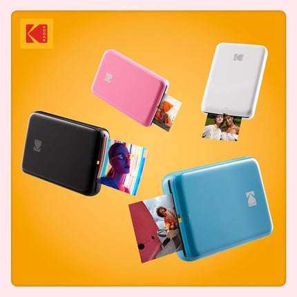 KODAK Step Instant Photo Printer with Bluetooth/NFC, Zink Technology & KODAK App for iOS & Android (Pink) Prints 2x3� Sticky-Back Photos.