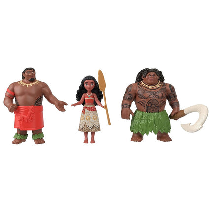 Disney Princess Toys, Moana Story Pack with 6 Key Characters, Small Dolls, Figures and Accessories Inspired by Disney Movies, Gifts for Kids