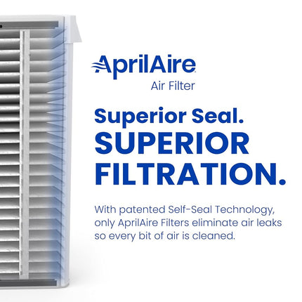 AprilAire 410 Replacement Filter for AprilAire Whole House Air Purifiers - MERV 11, Clean Air & Dust, 16x25x4 Air Filter (Pack of 8)