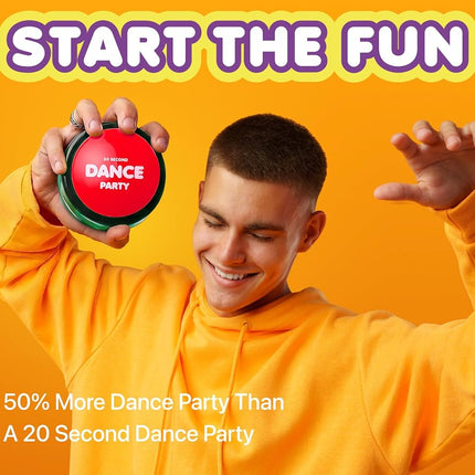 30 Second Dance Party - The Holiday Button | Dance Party Button with Music | Gag Gifts | Office Toys, Stocking Stuffer