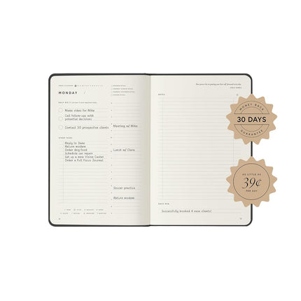 Full Focus Oatmeal Linen Planner by Michael Hyatt - The #1 Daily Planner to Set Annual Goals, Increase Focus, Eliminate Overwhelm, and Achieve Your Biggest Goals - Hardcover