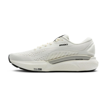 Brooks Men’s Adrenaline GTS 24 Supportive Running Shoe, Coconut/Black/White Sand, 8.5 UK