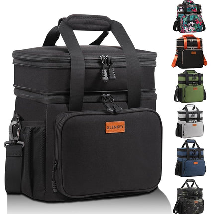 GLENKEY Expandable Large Insulated Lunch Box, Heav