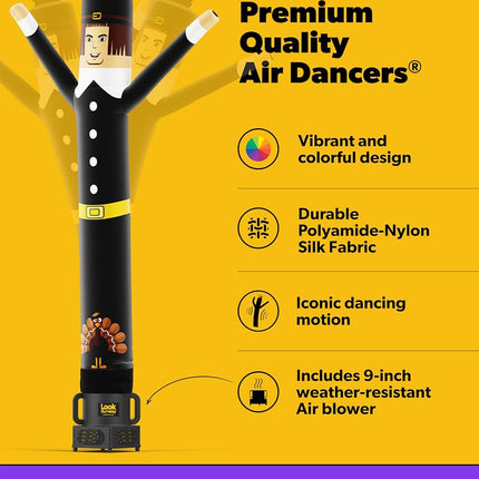 LookOurWay Air Dancers Inflatable Tube Man Set - 7 Feet Tall Wacky Waving Inflatable Dancing Tube Guy with 9-Inch Diameter Blower - Thanksgiving Holiday Promotion - Pilgrim