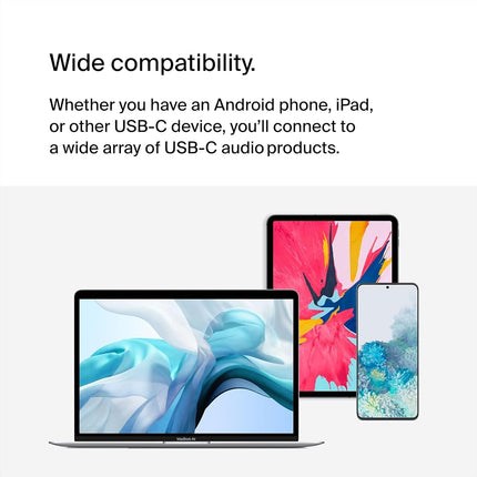 Belkin RockStar™ 3.5mm Audio + USB-C® Charge Adapter, Headphone Adapter w/USB-C 60W Power Delivery Fast Charging for iPhone 15, iPad Pro, Galaxy, Note, Google Pixel, LG, Sony Xperia & More - White