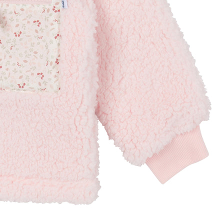 Gerber Unisex Baby Toddler Boys Girls Sherpa Fleece-lined Zip Up Jacket, Pink, 5T