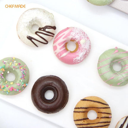 CHEFMADE Donut Pan, Nonstick 20 Cavity Mini Ring Doughnut Baking Pan