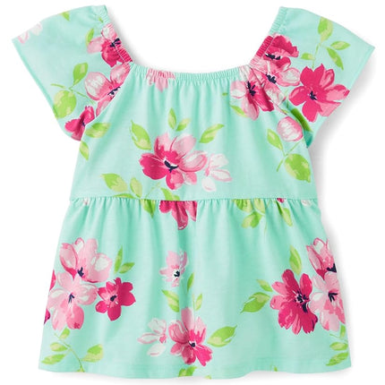 The Children's Place Baby Girls' and Toddler Sleeveless Knit Tops, Mint Tea, 5T