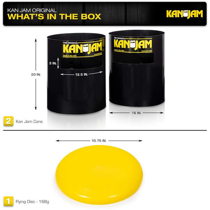Kan Jam Original Disc Toss Game, American Made, for Backyard, Beach, Park, Tailgates, Outdoors and Indoors