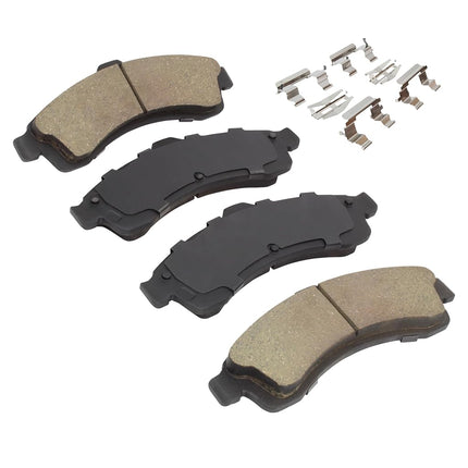 QUALITY-BUILT Premium Ceramic Front Brake Pads (1001-0882C) Compatible with 2002-2006 Buick/Chevrolet/GMC/Isuzu/Oldsmobile/Saab (9-7x/Ascender/Bravada/Envoy/Envoy XUV/Rainier/SSR/Trailblazer & More)