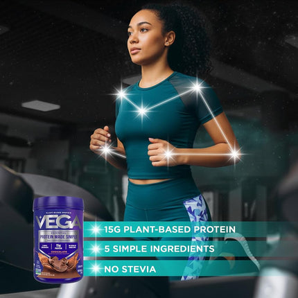 Vega Protein Made Simple, Vanilla, Stevia Free Vegan Plant Based Protein Powder, Healthy, Gluten Free, Pea Protein for Women and Men, 9.2 Ounces (10 Servings) (VEG00150)