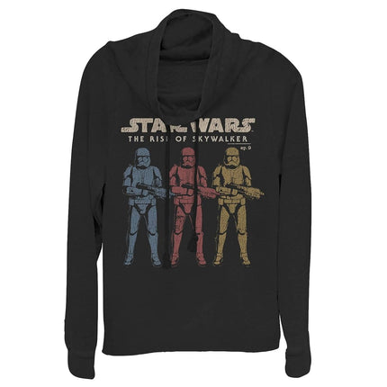 STAR WARS Pull Col Bénitier Manches Longues Femme Junior, Noir, Taille M