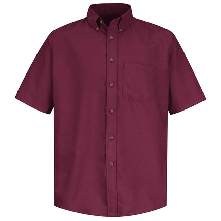 Red Kap Men's RK Poplin Dress Shirt, Burgundy, SS 