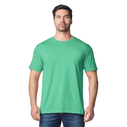 Gildan Softstyle Cotton T-Shirt, Style G64000, Multipack, Heather Irish Green (2-Pack), Medium