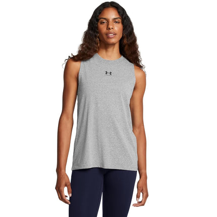 Under Armour Women's Rival Muscle Tank, (026) Castlerock / / Black, M