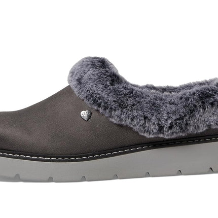 Skechers Keepsakes Women's Lite-Cozy Blend Slippers, Dark Grey, 9.5
