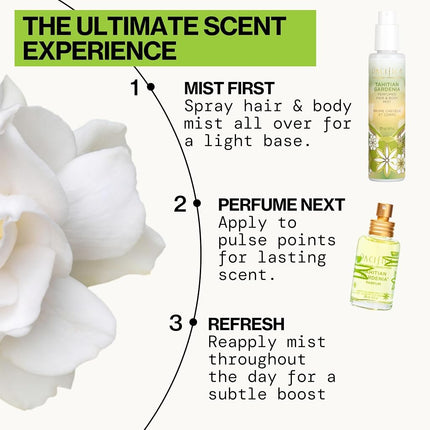 Pacifica Beauty, Tahitian Gardenia Hair Perfume & Body Spray, Citrus Gardenia and Jasmine Notes, Clean Perfume & Fragrance, Vegan & Cruelty Free, Phthalate-Free, Paraben-Free