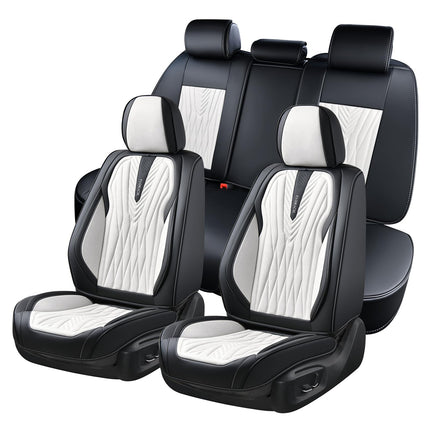 FLORICH Car Seat Covers Full Set, Leather Seat Cov