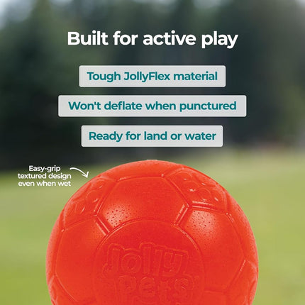 Signature Jolly Pets Jolly Soccer Ball - 8 Inch, Orange