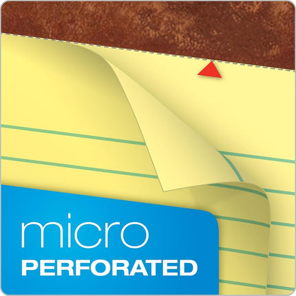 Tops The Legal Pad Legal Pad, 5 x 8 Inches, Perforated, Canary, Narrow Rule, 50 Sheets per Pad, 12 Pads per Pack (7501)