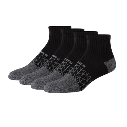 Hanes Men's Absolute Active Cushioned Ankle, Moist
