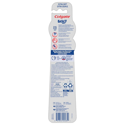 Colgate Kids Bluey Toothbrush, Extra Soft, 2 Pack