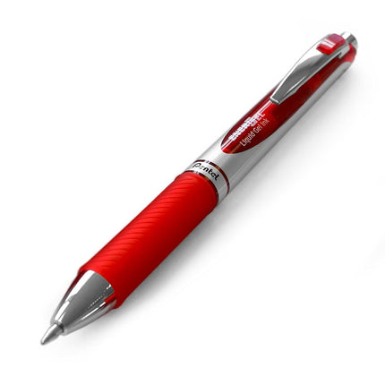 Pentel 0.7 mm Energel Xm Gel Pen Retractable - Red (Pack of 12)