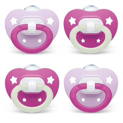 NUK Signature Pacifiers, 6-18 Months, 4 Pack