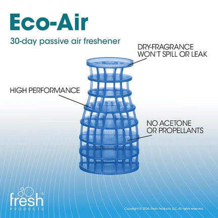 Fresh Products EA-F-006I036M-06 Eco Air Freshener, Cotton Blossom, 6 Piece