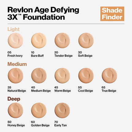 Maquillaje Reafirmante y Lifting Age Defying de Revlon - Beige Dorado (13)