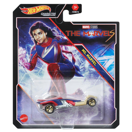 Hot Wheels Character Cars � Complete 6?Pack (HHB74?956G) | Includes Black Panther, Namor, Shuri, Ms. Marvel, Captain Marvel & America Chavez | 1:64 Die?Cast Vehicles � Ages 3+