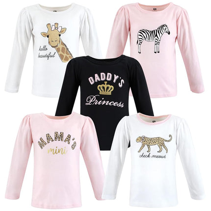 Hudson Baby Camisetas de manga larga unisex World para niñas, 18-24 meses, Girls World, 18-24 meses US