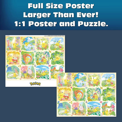 Buffalo Games - Sapphire Select - Pokemon - Scenic Pokemon - 1000 Piece Jigsaw Puzzle – Challenging & Fun – Blue Core Puzzle Board – Giftable Display Box - Full Size Poster Included
