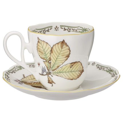 Noritake TT97889/4924-3 Noritake Cup & Saucer (for Both Coffee/Tea), 8.5 fl oz (250 cc), Microwave Safe, 1 Guest, Bone China