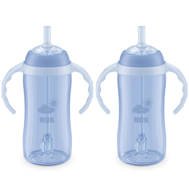 NUK Learner Straw Cup, 10 oz, 2-Pack - Toddler Cup