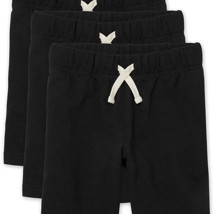 The Children's Place Boys' French Terry Shorts, Pack of Three Casual, Black, Medium (Pack of 3)
