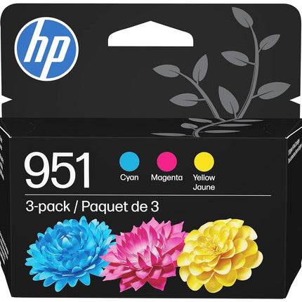 HP 951 Cyan, Magenta, Yellow Ink Cartridges | Work