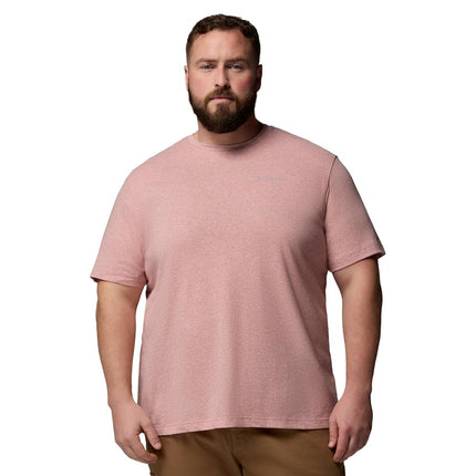 Columbia Men's Thistletown Hills Short Sleeve, Washed Red/Heather, XS